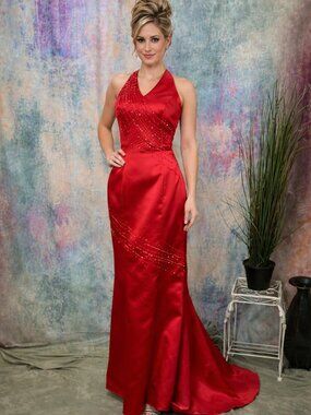 NWTπJovani A Queen of the Night Beaded Prom -Formal - Homecoming - Pageant Gown